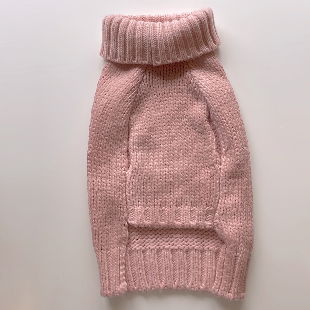 Pre loved pink dog sweater